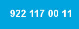 922 117 00 11